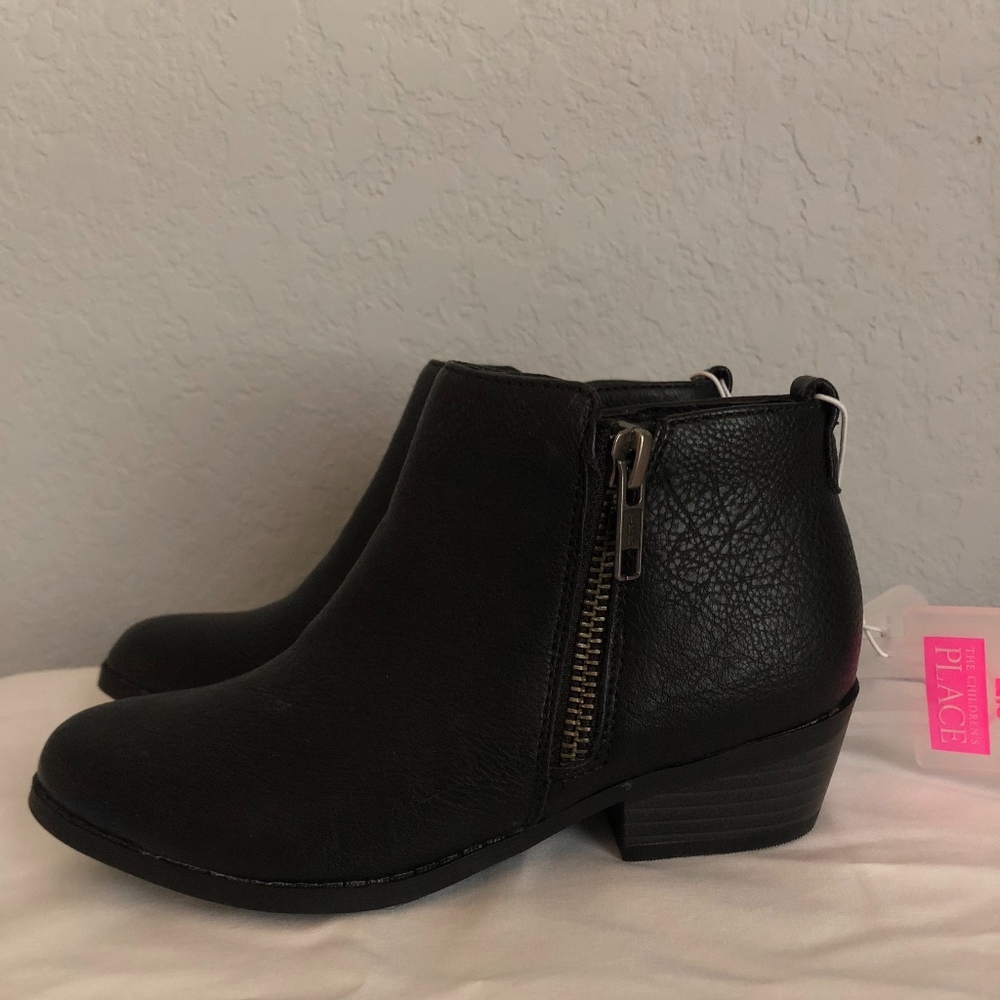 Girls Black Boots 12